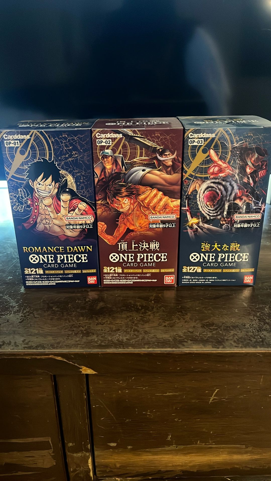 One Piece Trading Cards Sealed Booster Boxes Japanese