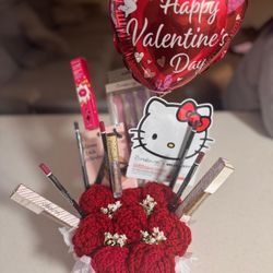 Valentines Arrangement Hello Kitty