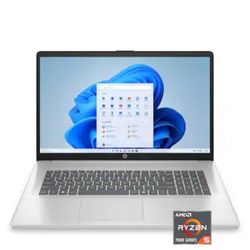 HP - 17.3" Full HD Laptop - AMD Ryzen 5 - 8GB Memory - 512GB SSD - Natural Silver