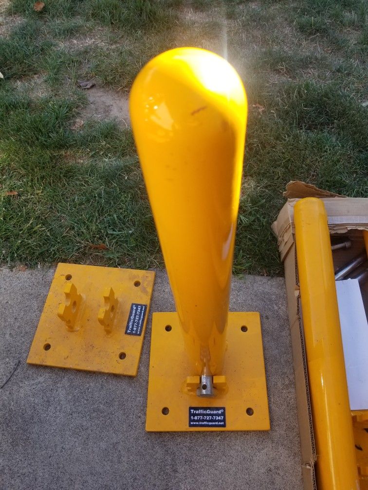 Is solid steel ballast post for driveways drive-through