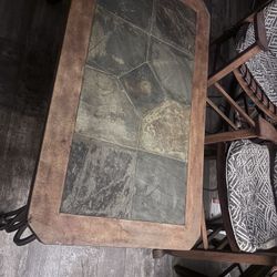 Marble Table for outside and two chairs