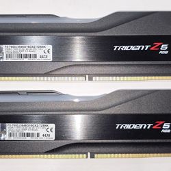 G.SKILL Trident Z5 RGB 32GB (2x16GB) 7600 MT/s (INTEL XMP) DDR5 *CL36* Desktop Memory RAM