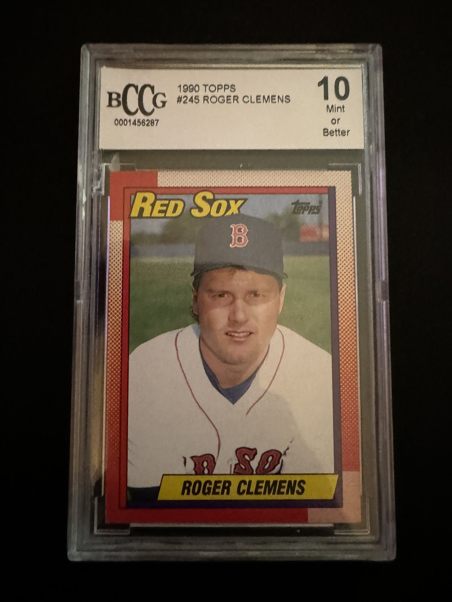 1990 Topps Roger Clemens Becket Graded 10 Baseball Card