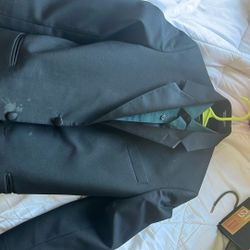 Tuxedo And Green Shirt