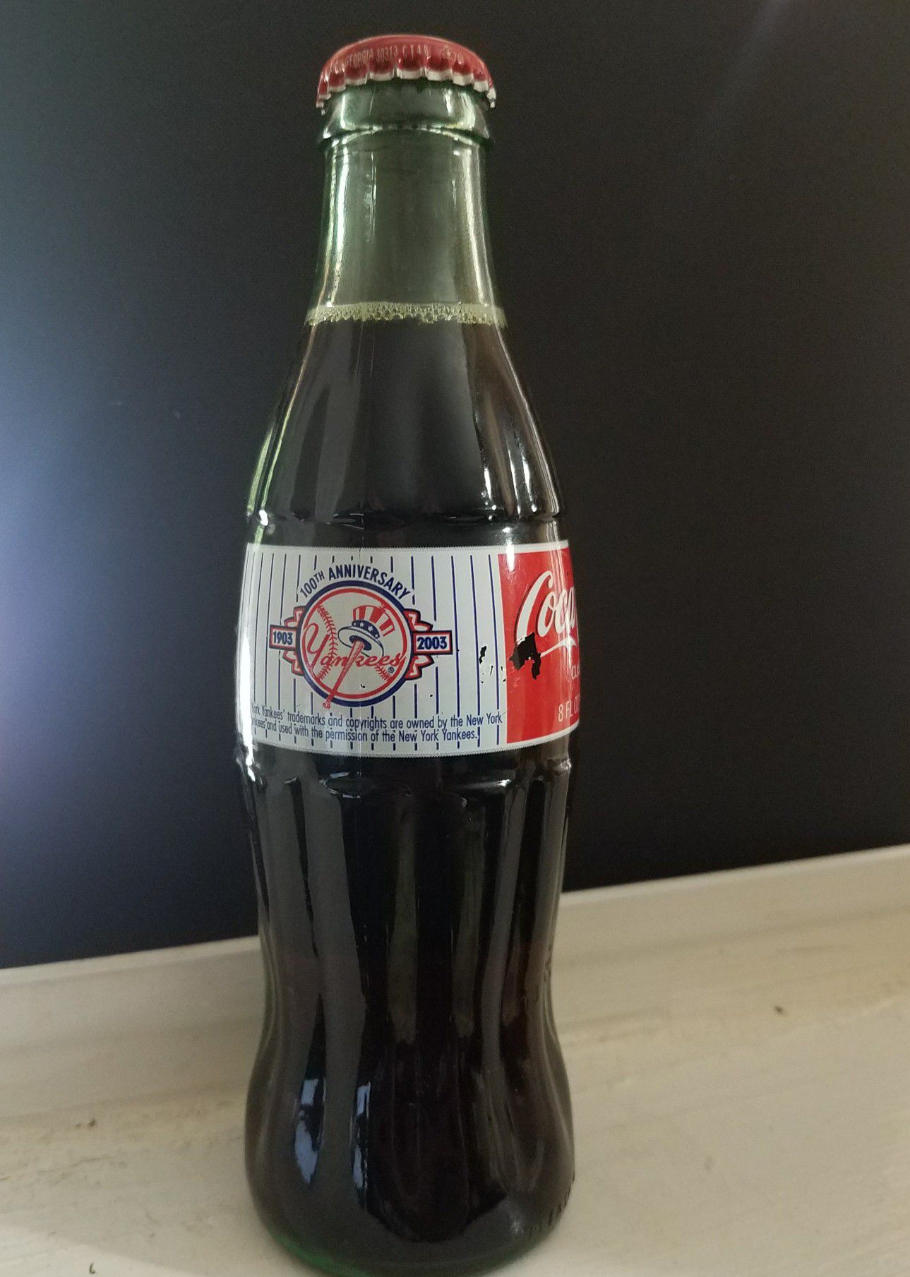 Yankees Coca-Cola bottle 2003