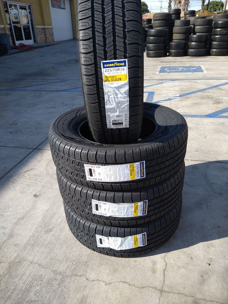 225/70R16 Set Of 4 Goodyear Assurance All-Season New Tires