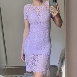 Few Moda Lilac Lace Dress Size XS