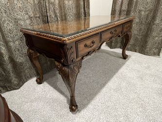 Hand Carved USA Made Hooker Brand Desk