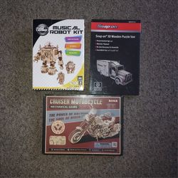 3D Wooden Puzzle Kit NEW
