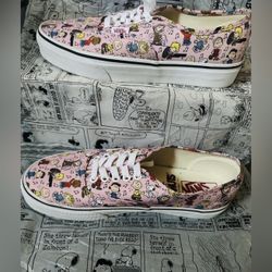 Rare Snoopy vans. Worn once. In brand new condition. Women's 8.5 men's 