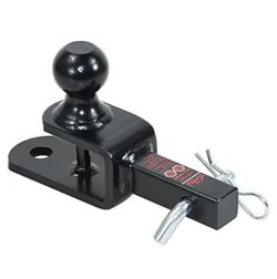 TOPTOW ATV/UTV Trailer Hitch Towing Ball Mounts, 2-Inch Ball, Clevis
