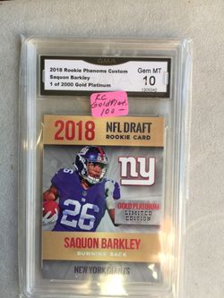 Saquon Barkley certified card