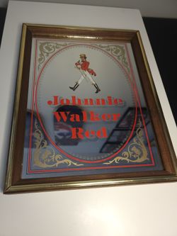 Vintage Johnnie Walker Red Mirror