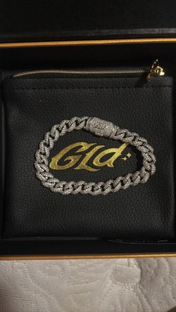 gld silver cuban link bracelet