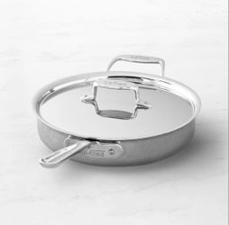 All-Clad D3 4Qt Weeknight Pan w/ Lid Polished Stainless Steel