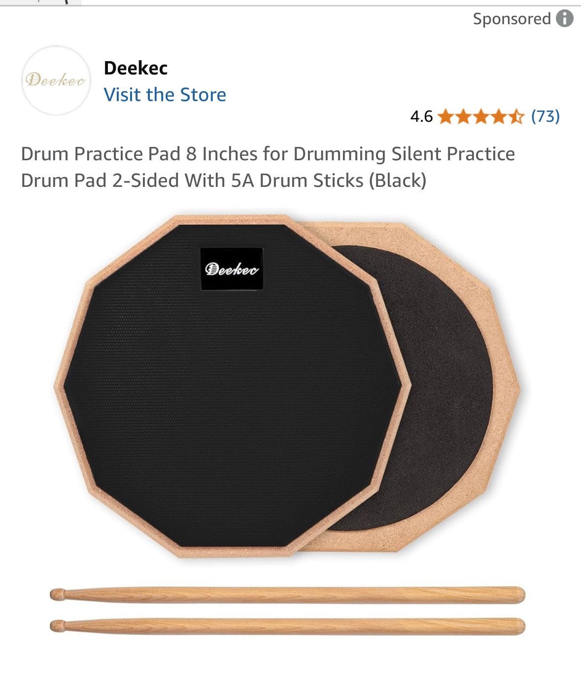 Drum Pad And Sticks