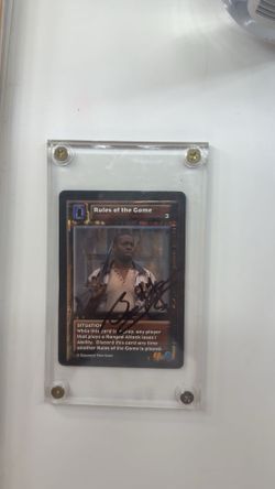 Highlander: The Card Game Rules of The Game Autographed by Jim Byrnes Card 