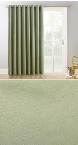 Sage green color new curtains