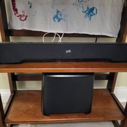 Polk DSB1 Sound Bar with DSB2 Wireless Subwoofer