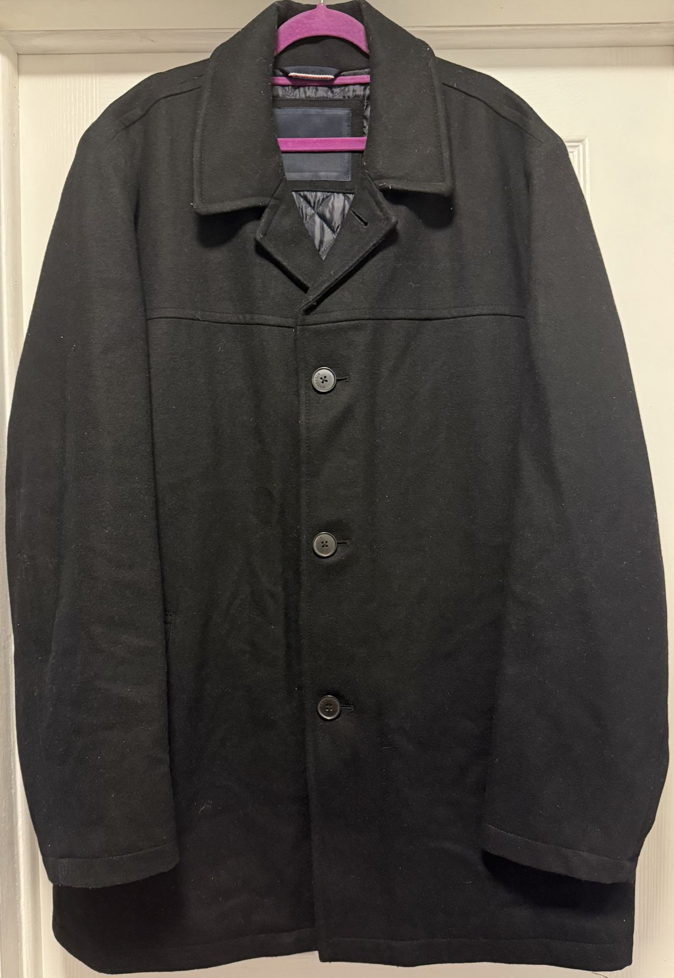 Tommy Hilfiger Men’s Wool Blend Coat – Size XXL