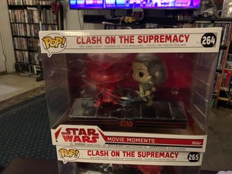 Funko pop Star Wars clash of supremacy Rey movie moments