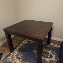 6 Person Wood Dining Table With 6 Chairs