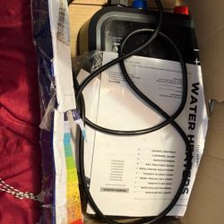 GE Appliances 24 KW, Large Tankless Electric Water Heater For Whole Home, Digital Touch Screen Temperature Control, 240v