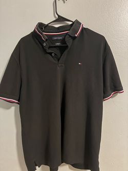 Tommy Hilfiger Black Polo Shirt – Men's Large – Like New