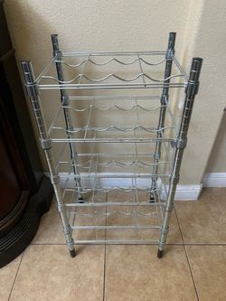 wine rack  / Bottle shelving unit, galvanized
