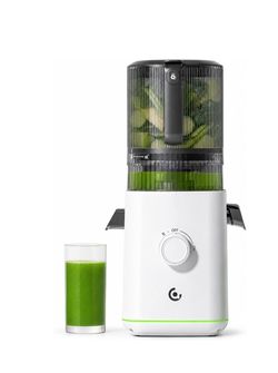 Cold Press Juicer - Self Feeding Hands-Free Operation Juicer Machines, Built-in Pre-Cut Blade, Slow Juicer for Whole Fruits & Vegetables, 2 Filters fo