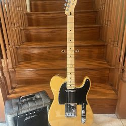 Fender MIM Telecaster (Brand New) W/ Kustom Guitar Amp 