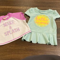 Toddler Girl 4-6x Bathing Suit Tops Both For $5