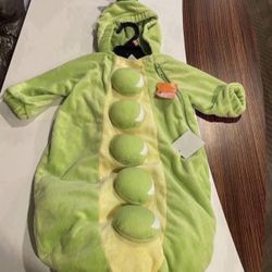 PEA POD COSTUME NEW PEA IN THE POD PEAPOD BABY COSTUME
