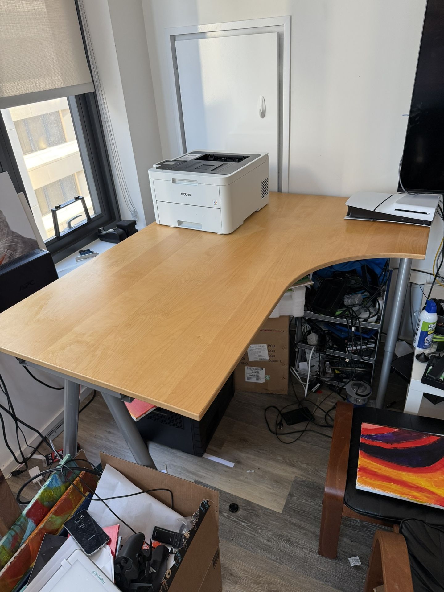 IKEA Galant L Shaped Desk With Extension