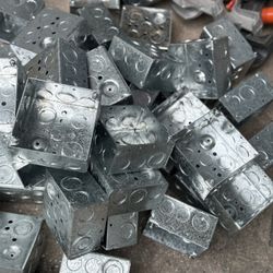47 New 4”x4” Metal Electrical Boxes – Eaton