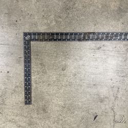 Vintage Great Neck Rafter-Framing Square Ruler - Metal Steel - XB 650