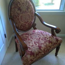 Antique Chair Combination Red And Gold Beautiful