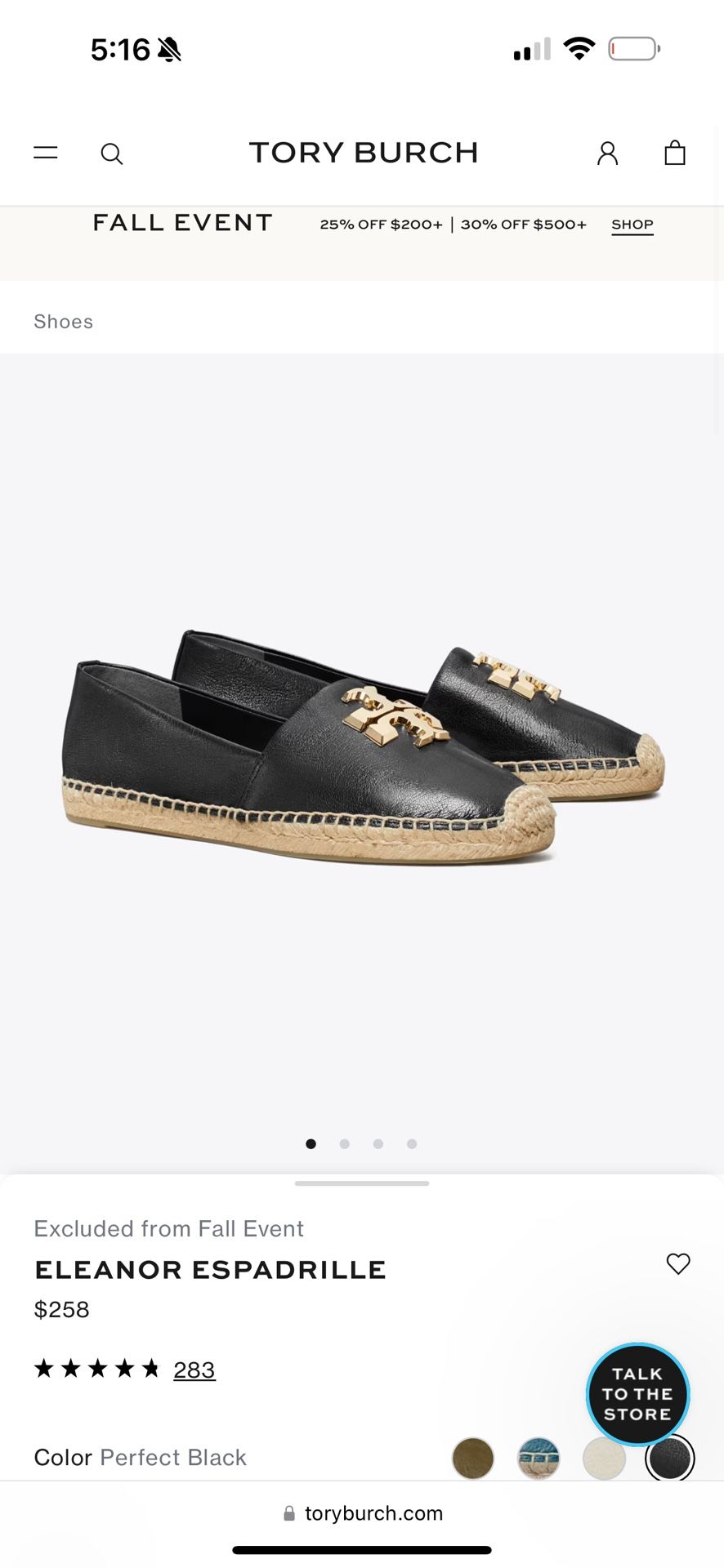 Tory Burch ELEANOR ESPADRILLE