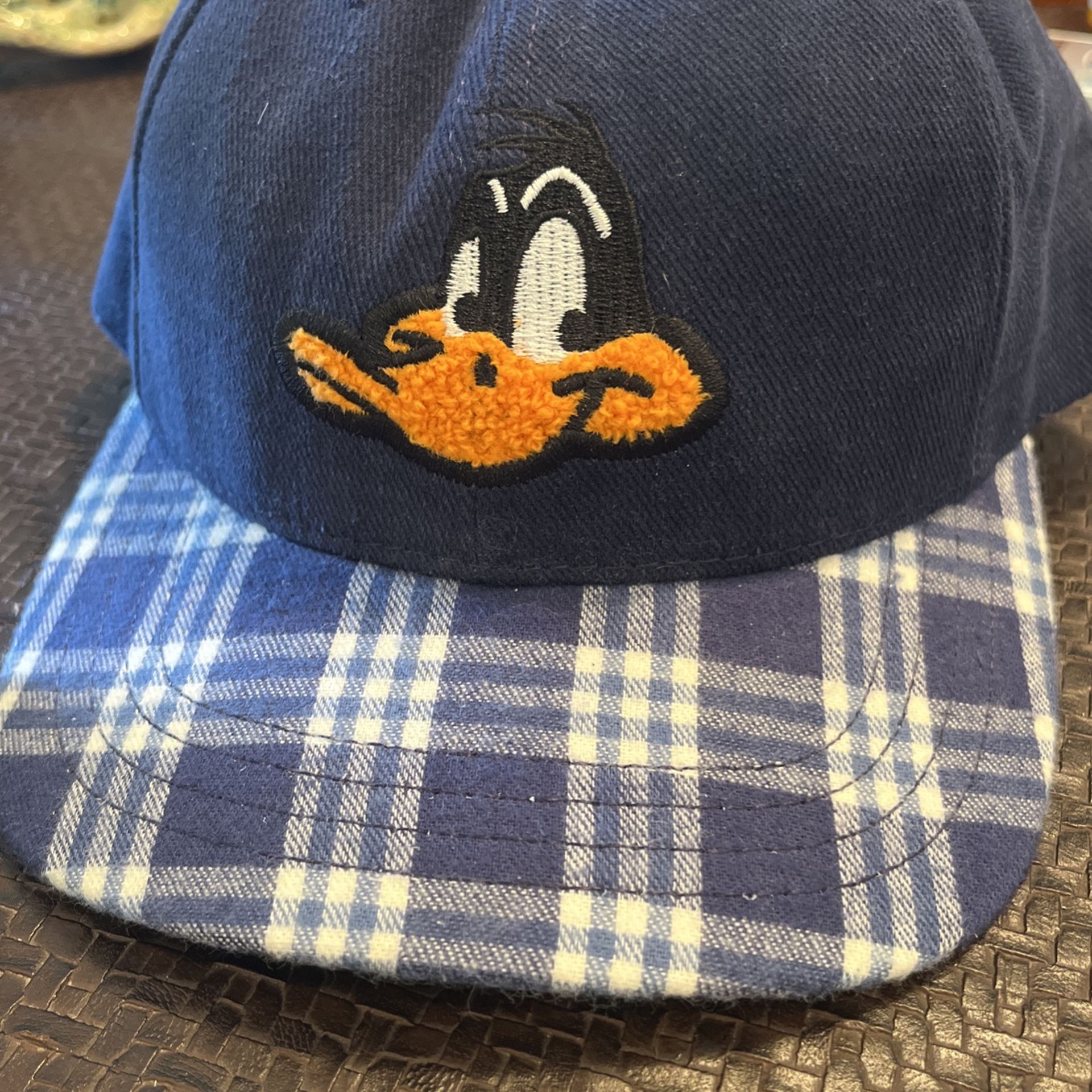 Warner Bros. Studio Store Vintage Daffy Duck Embroidered Hat Blue 