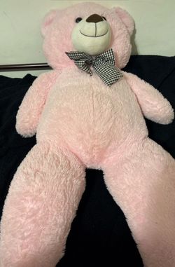 Large Pink Plush Teddy Bear
