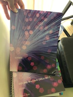 Ci1000 and ci2000 go! With Microsoft office 2013 new from this semester book and workbooks Pearson collections custom eduction college