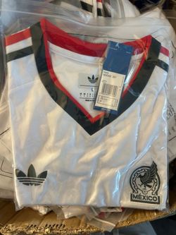Mexico soccer jersey white