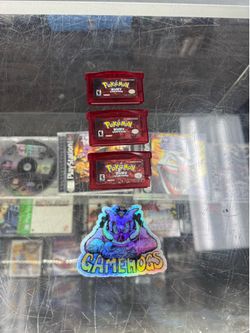 Pokemon Ruby GBA Authentic $100-$120 Each Gamehogs 11am-7pm