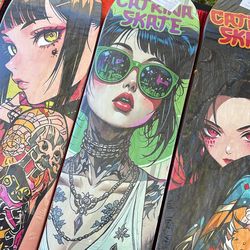 Skateboard Decks and Trucks