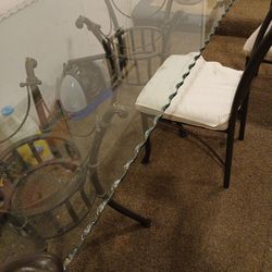 Glass Top Dinning Table