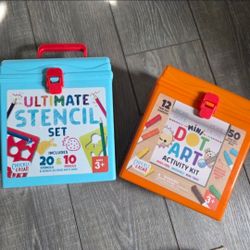 Stencil and dot art sets