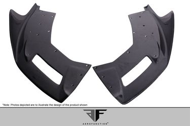 Blemished 2011-2017 Lamborghini Aventador LP 700 Carbon AF-1 Front Aero Splitters ( CFP ) - 2 Piece