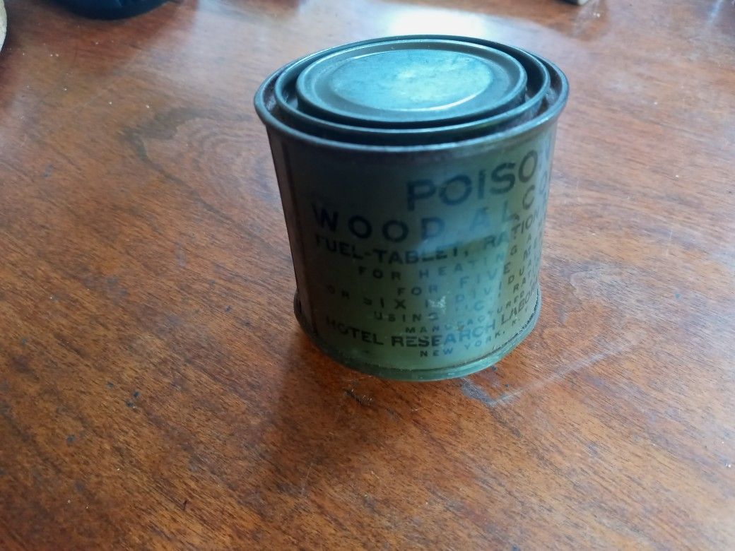 Vintage WWII Era US Military Fuel Tablet Heating Ration