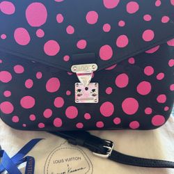 Louis Vuitton x Yayoi Kusama Pochette Métis Limited Pink Polka Dot Women's Bag