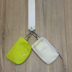 Lululemon keychain with removable Dual Pouch Wristlet